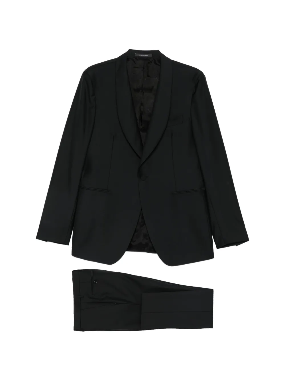 Tagliatore shawl-lapel single-breasted suit - Nero
