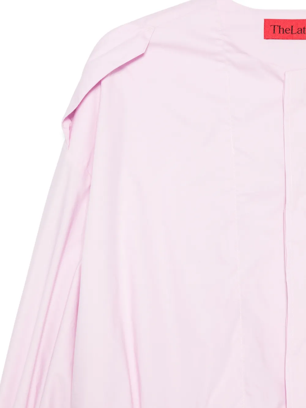  Thelatest Diana Shoulder-panelled Top - Pink 