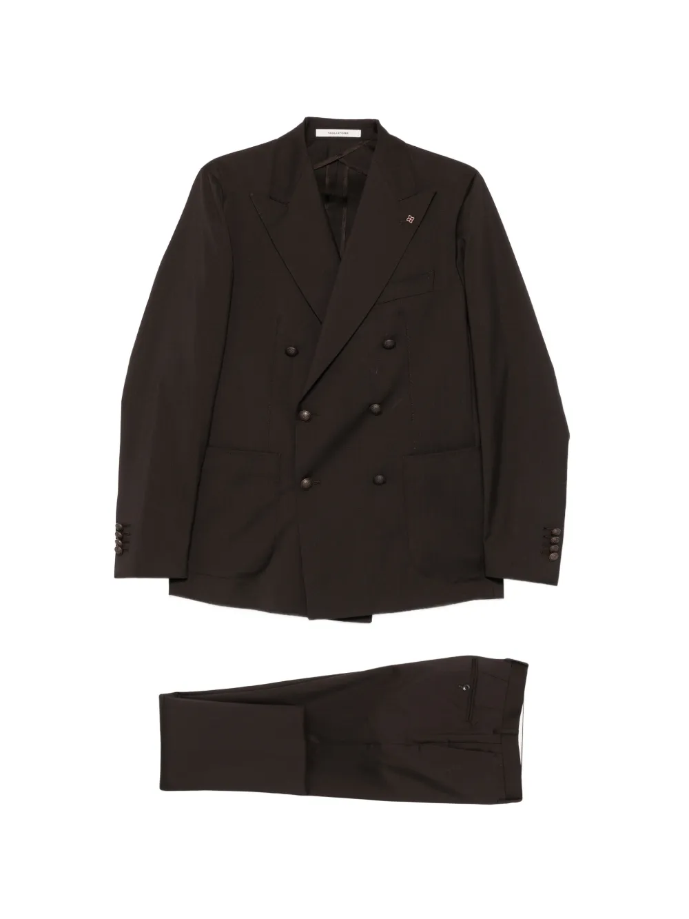 Tagliatore double-breasted buttoned suit - Marrone