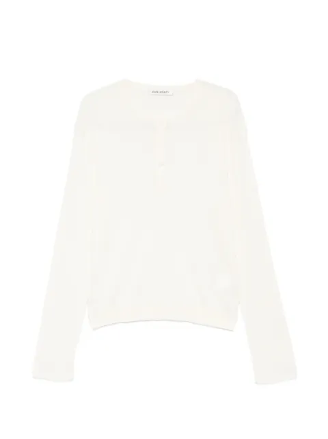 OUR LEGACY playera tejida de canalé