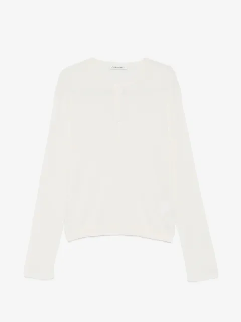 OUR LEGACY ribbed-knit henley top
