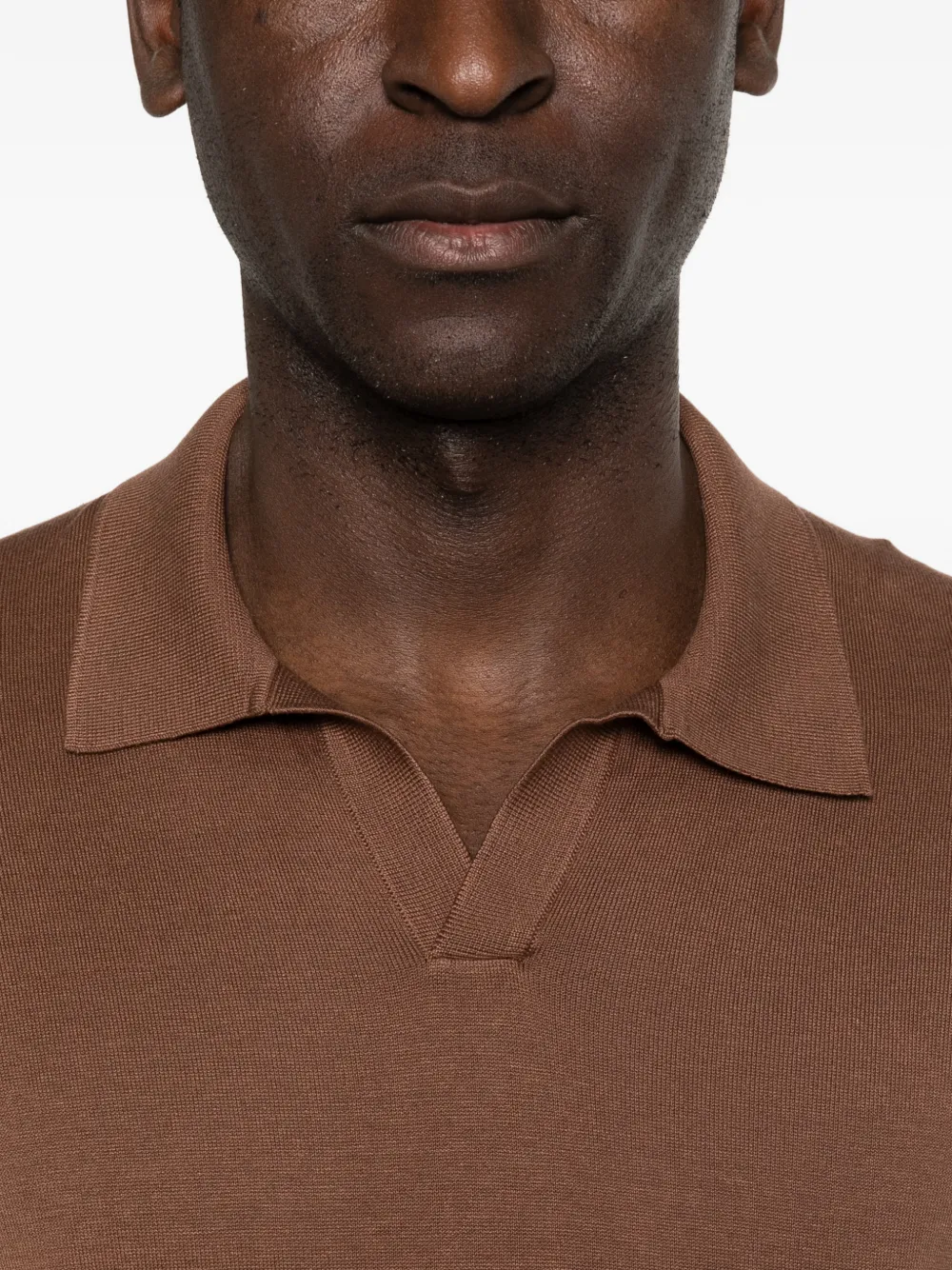 Tagliatore Keith T-shirt met korte mouwen Bruin