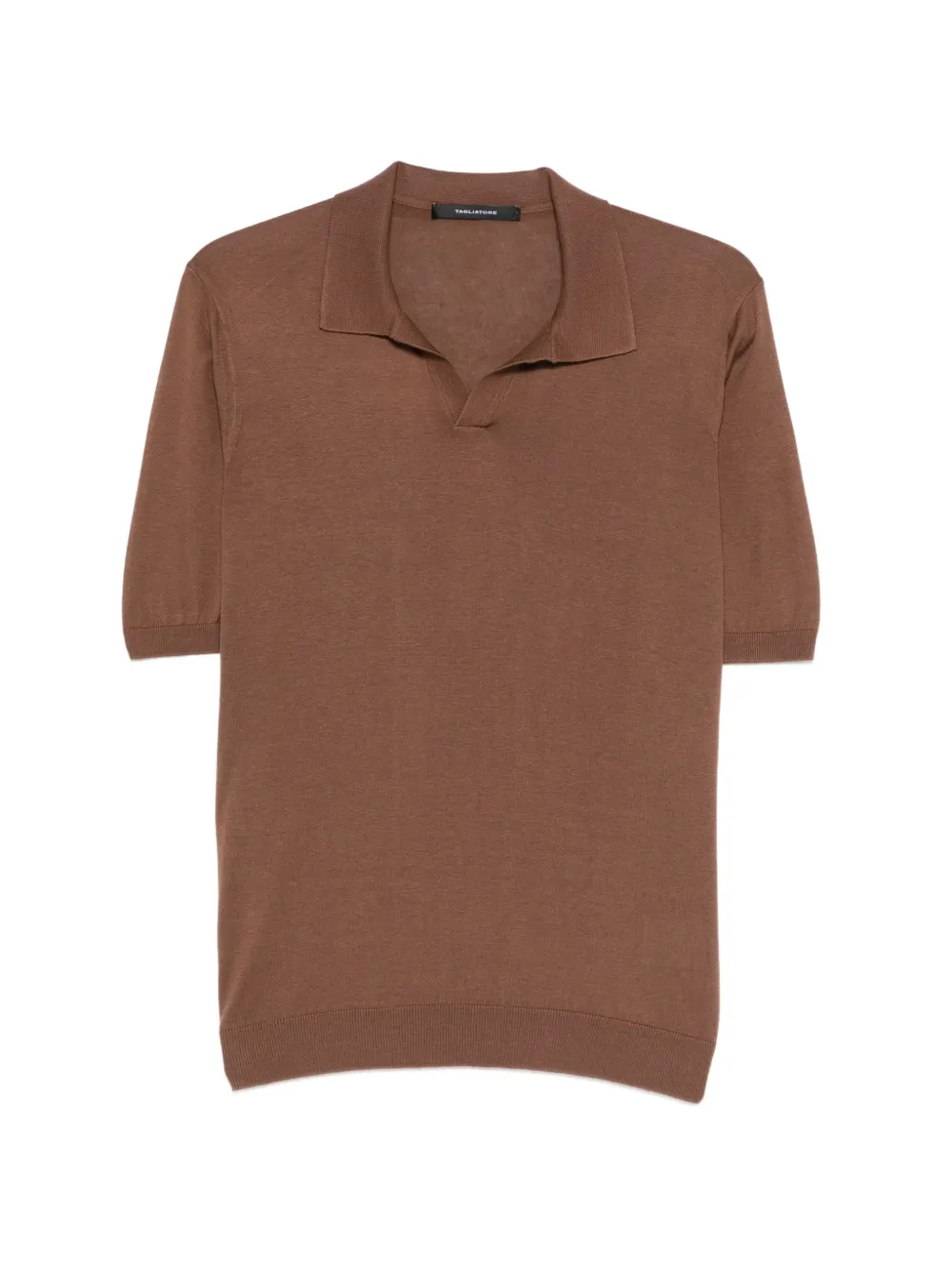 Tagliatore Keith T-shirt met korte mouwen Bruin