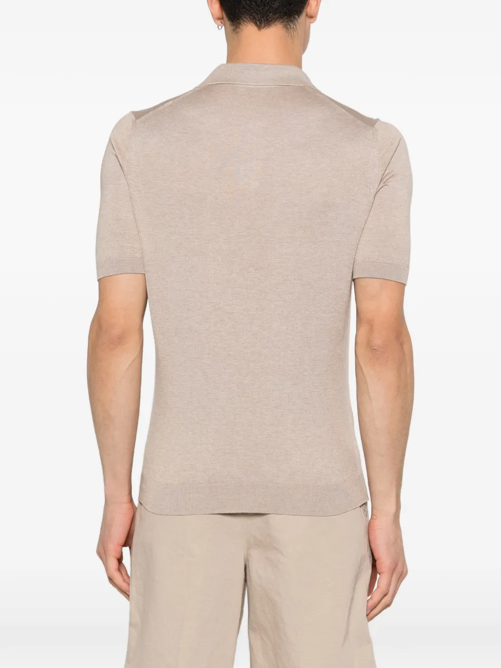 Tagliatore Keith gebreid T-shirt Beige