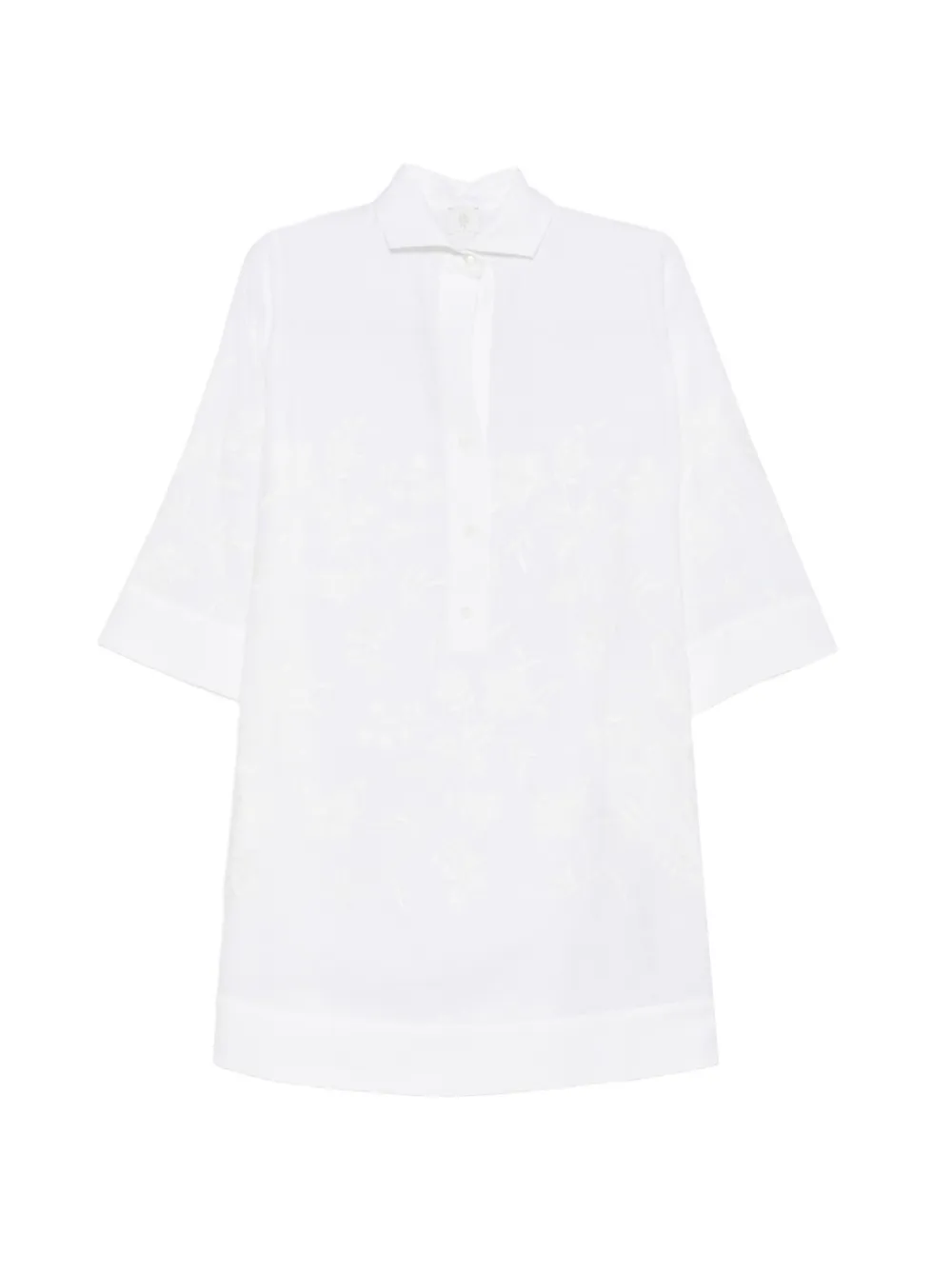 Eleventy floral mini dress - Bianco