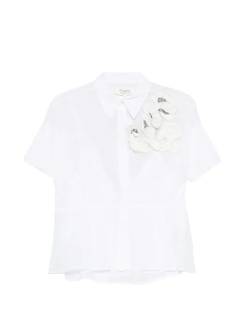 PSOPHIA floral-appliqué shirt