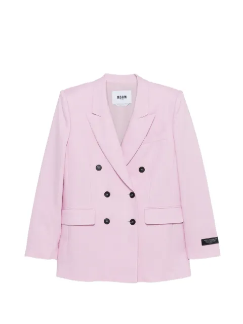 MSGM double-breasted notched lapel jacket