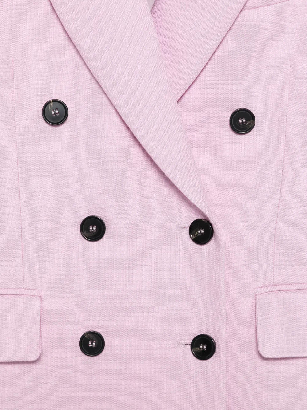 MSGM Jack met dubbele rij knopen en gekerfde revers Roze