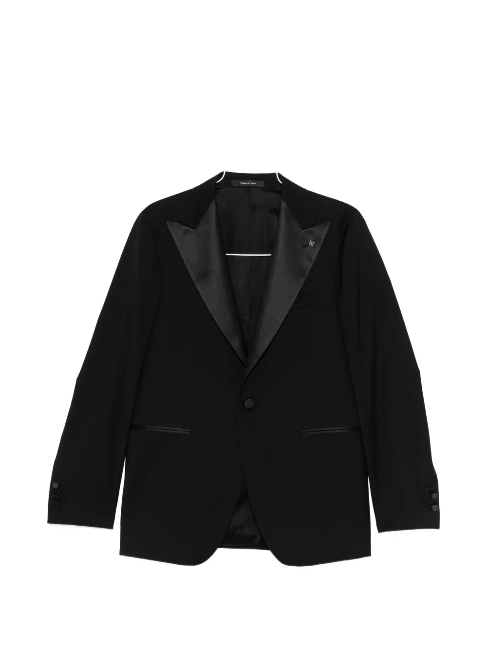 Tagliatore panelled-lapel suit - Nero