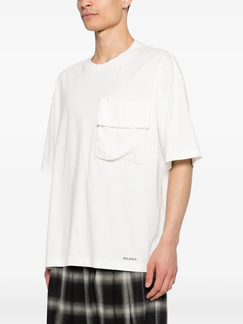 Undercover T-shirt met borstzak Wit
