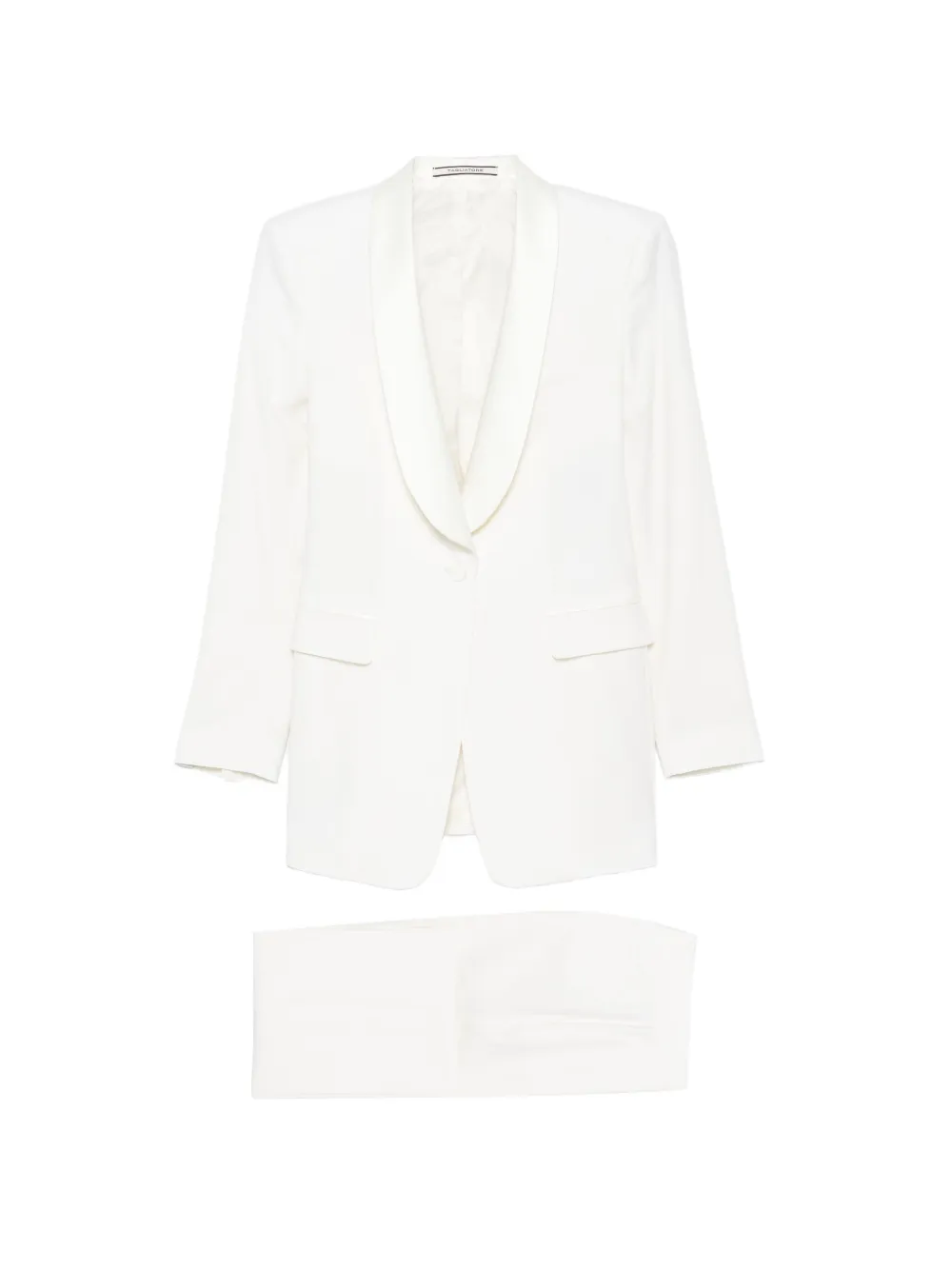 Tagliatore Lou shawl-lapel suit - Weiß