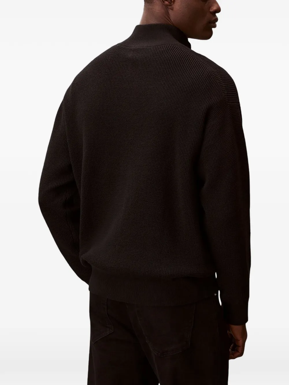 Calvin Klein Trui met ritssluiting Zwart
