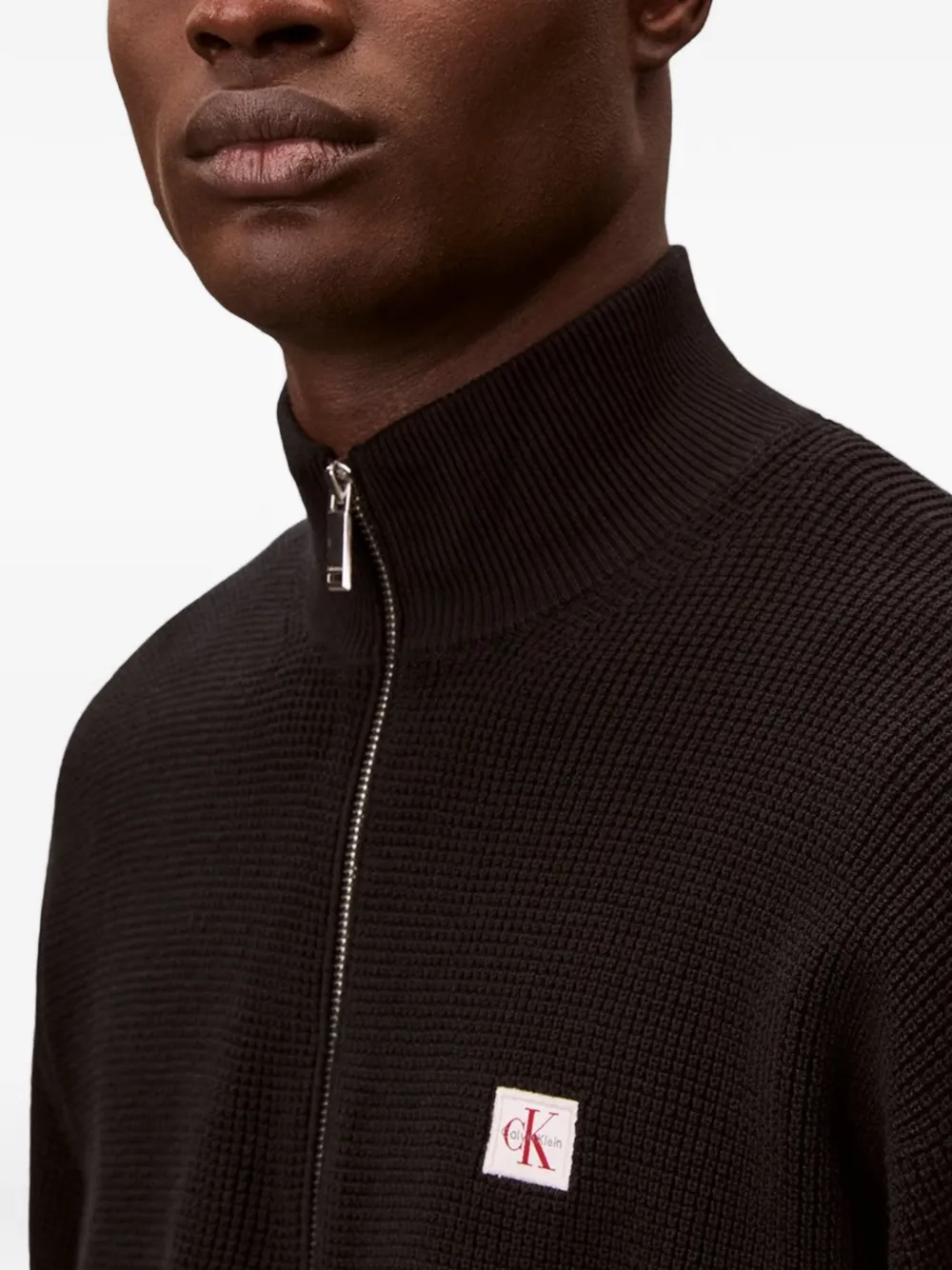 Calvin Klein Trui met ritssluiting Zwart
