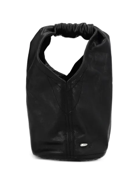 OUR LEGACY gathered leather tote bag