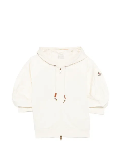 Moncler hooded puff-sleeve jacket