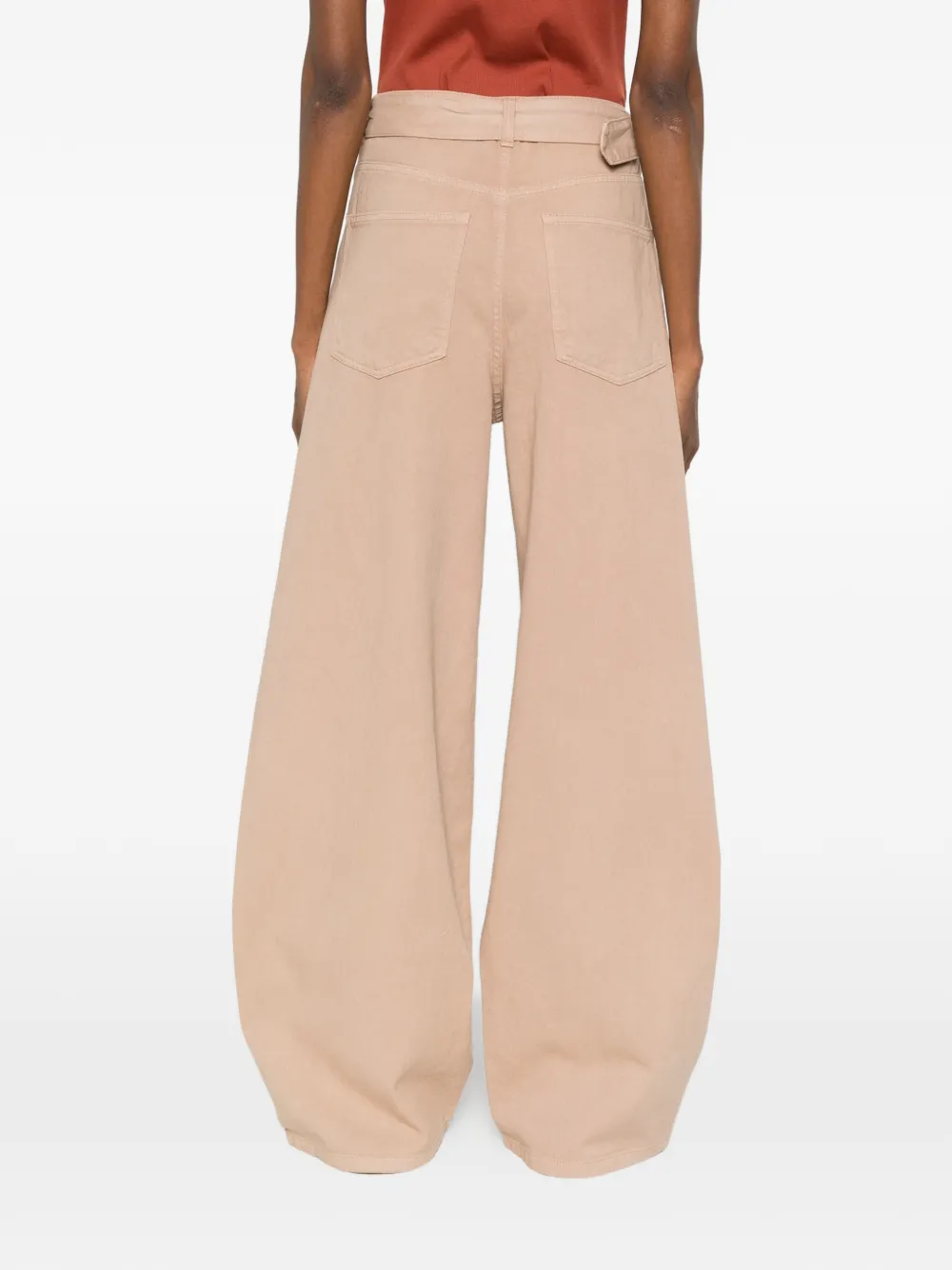 TWINSET Jeans met riem Beige