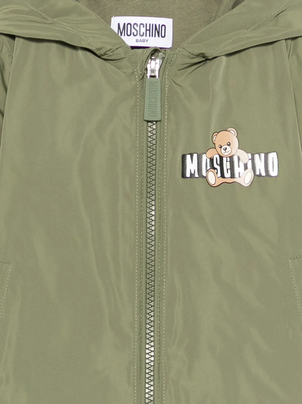 Moschino Kids Jack met capuchon Groen