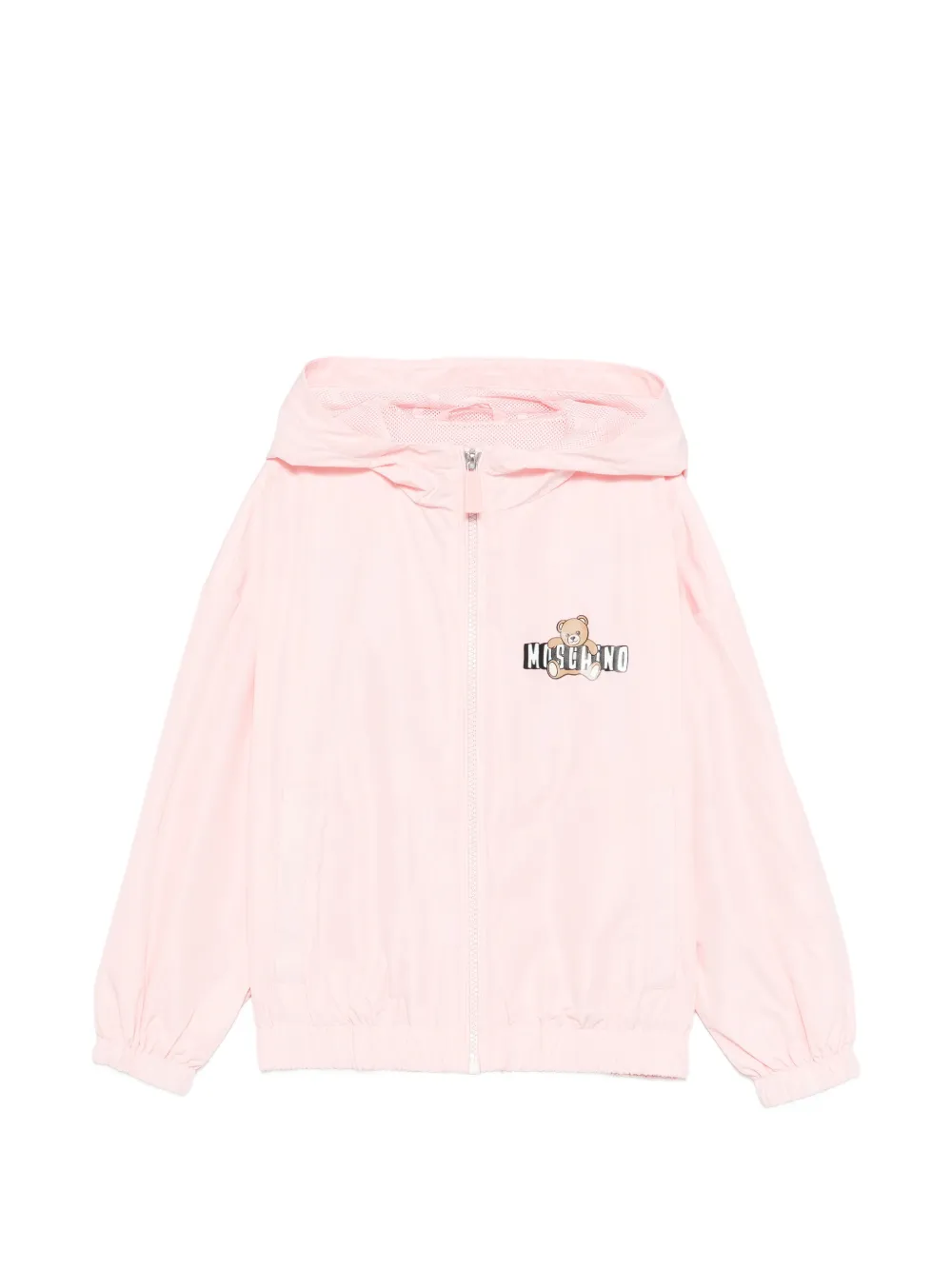 Moschino Kids hooded zip-fastening jacket - Rosa