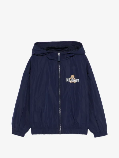 Moschino Kids Jaqueta de capuz com estampa Teddy