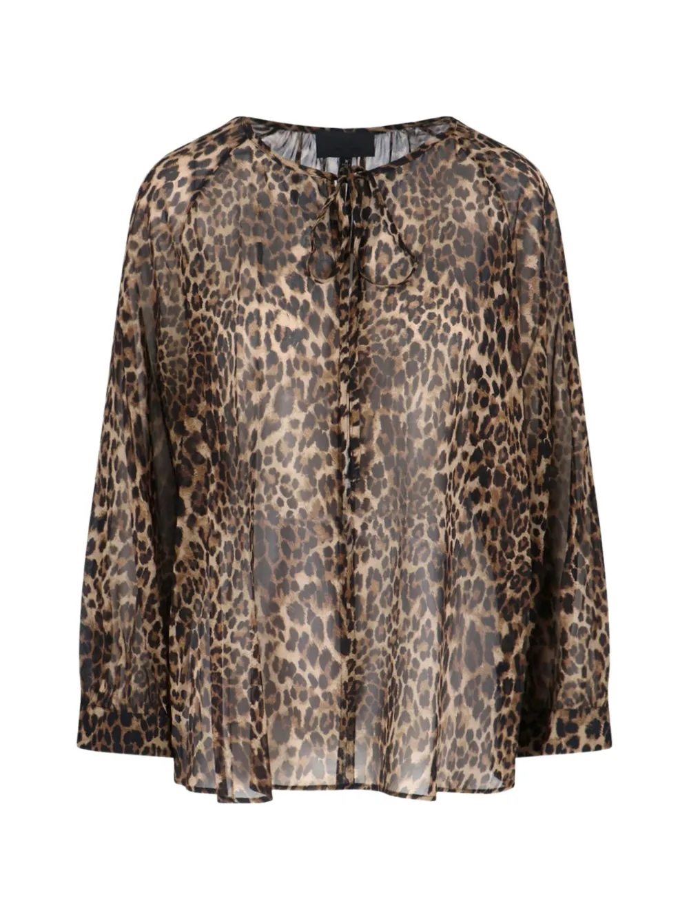 Nili Lotan leopard-print blouse - Toni neutri