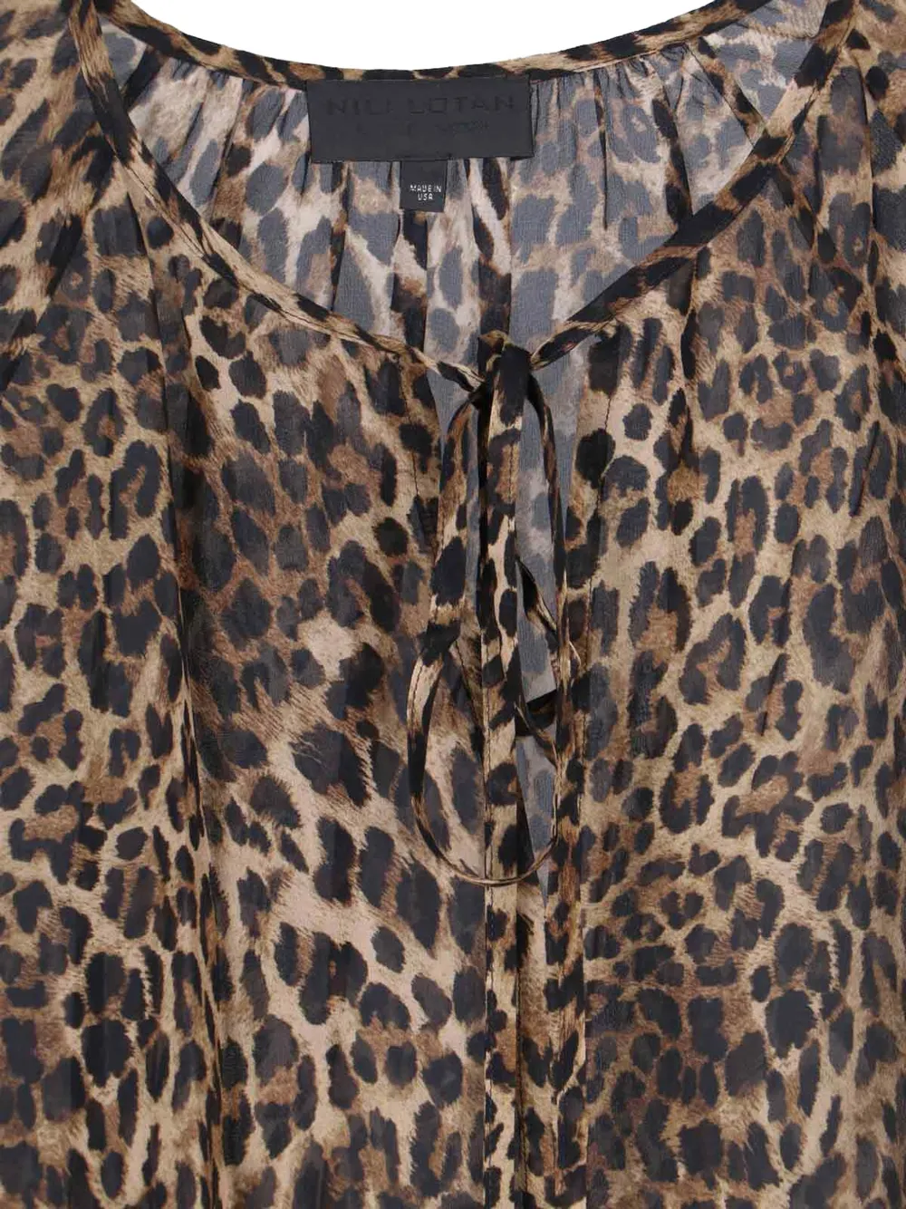  Nili Lotan Leopard-print Blouse - Neutrals 