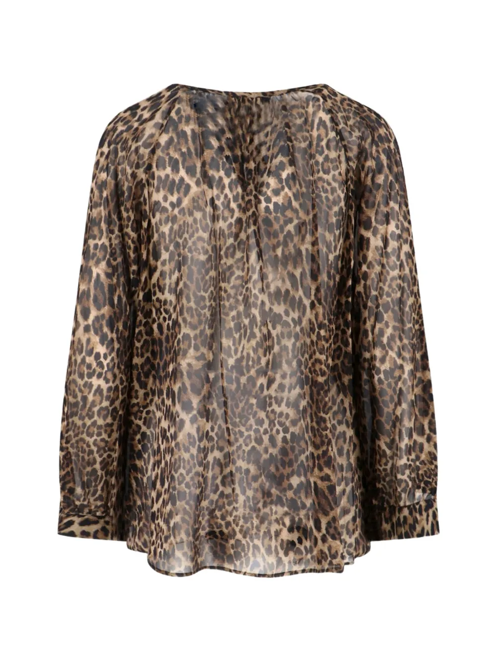  Nili Lotan Leopard-print Blouse - Neutrals 