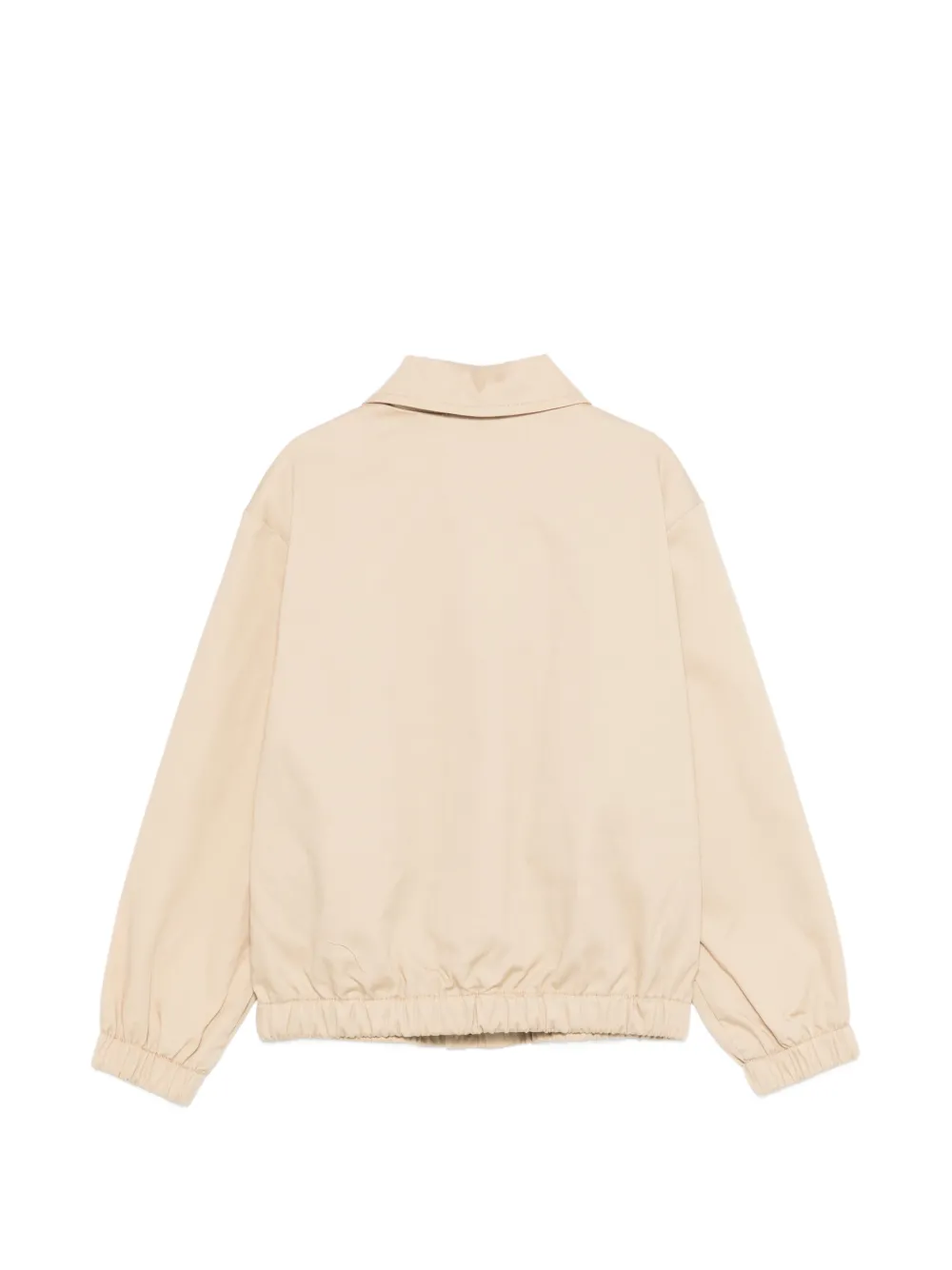 Moschino Kids Bomberjack met logoprint Beige