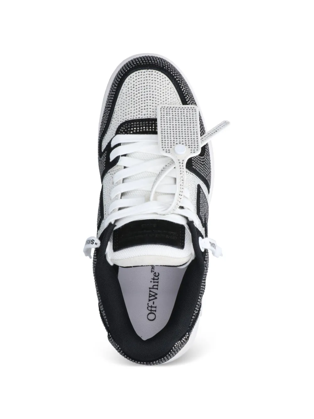Off-White Arrow embellished sneakers Zwart