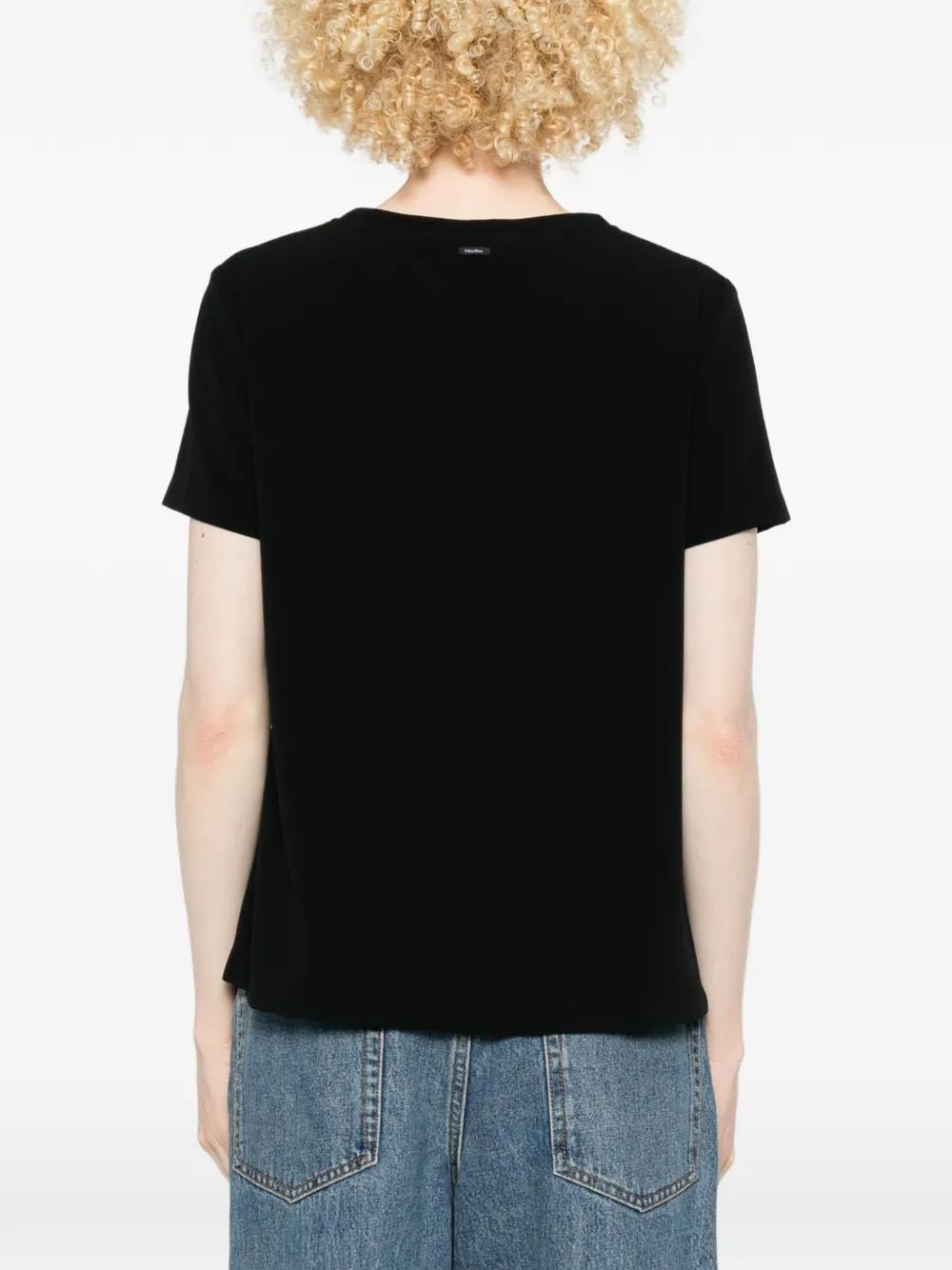 'S Max Mara Smmrebecca T-shirt met korte mouwen Zwart