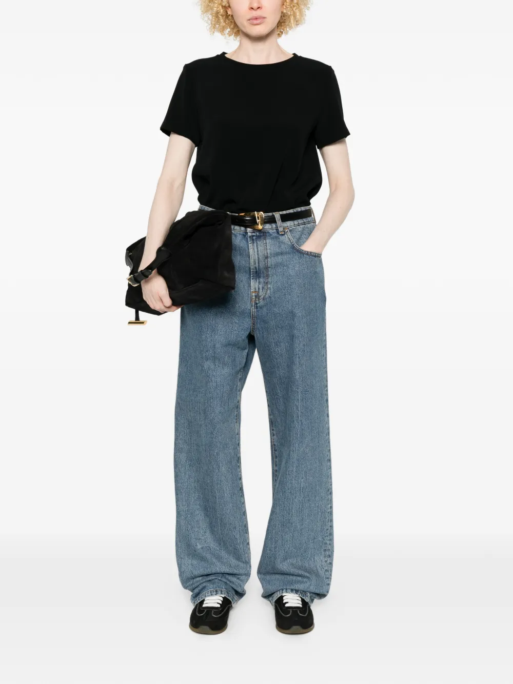 'S Max Mara Smmrebecca T-shirt met korte mouwen Zwart