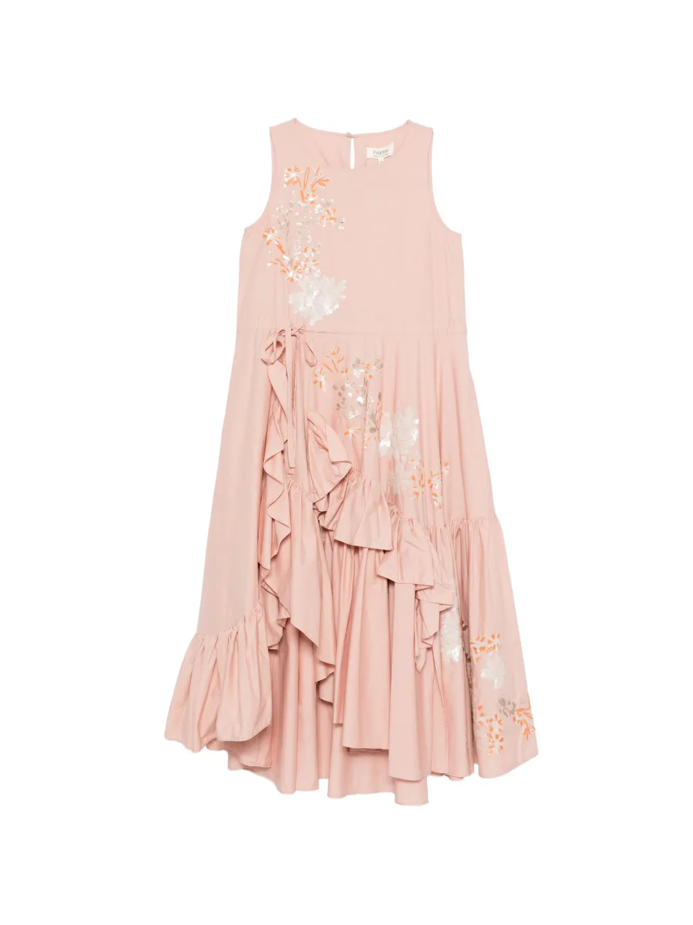Floral Ruffled Midi Dress