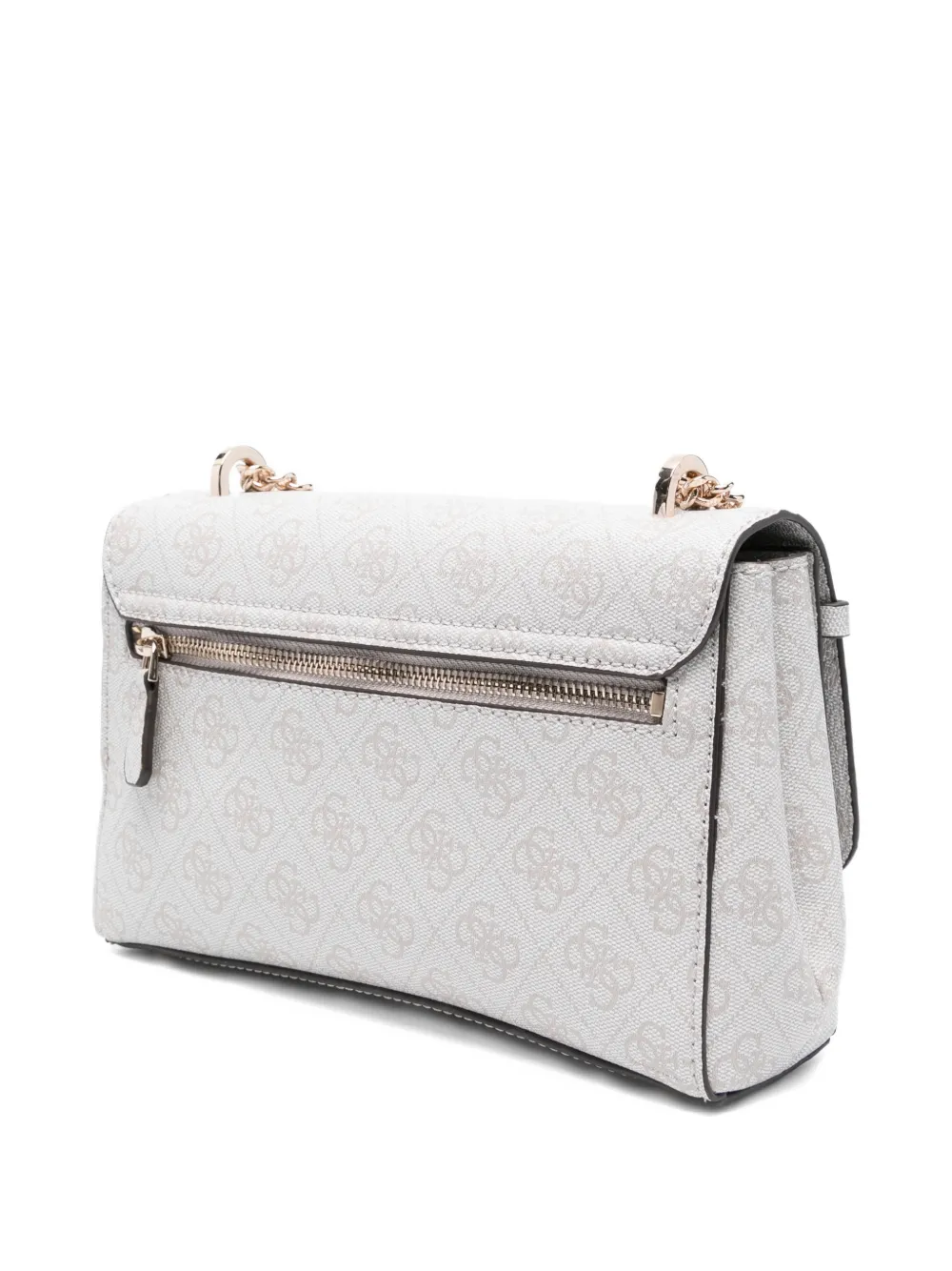  Guess Usa Pattern Chain Shoulder Bag - Grey 
