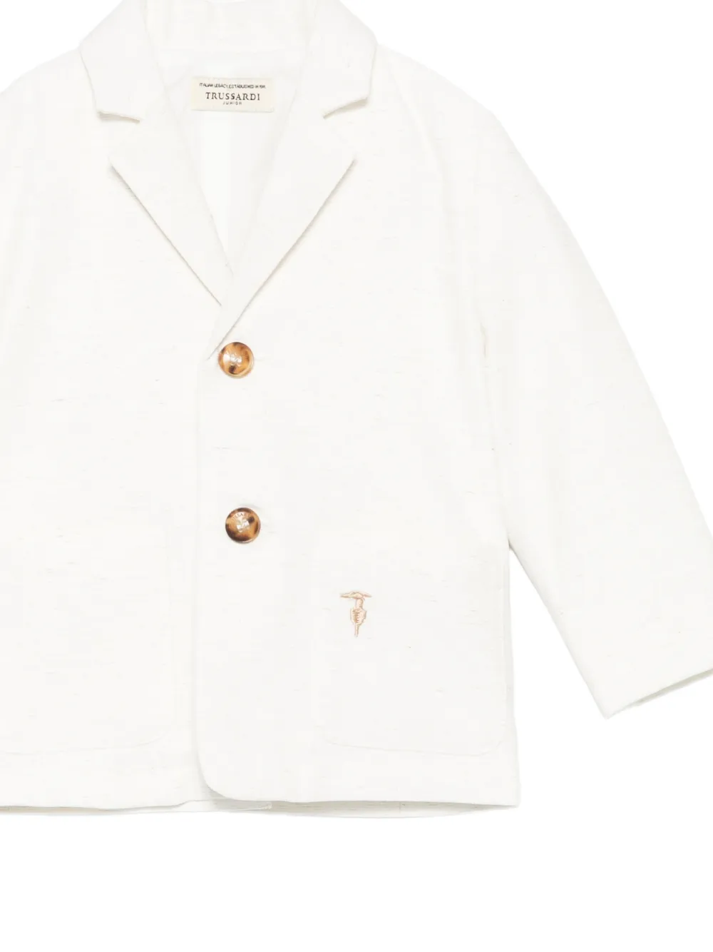  Trussardi Junior Button Jacket - Neutrals 