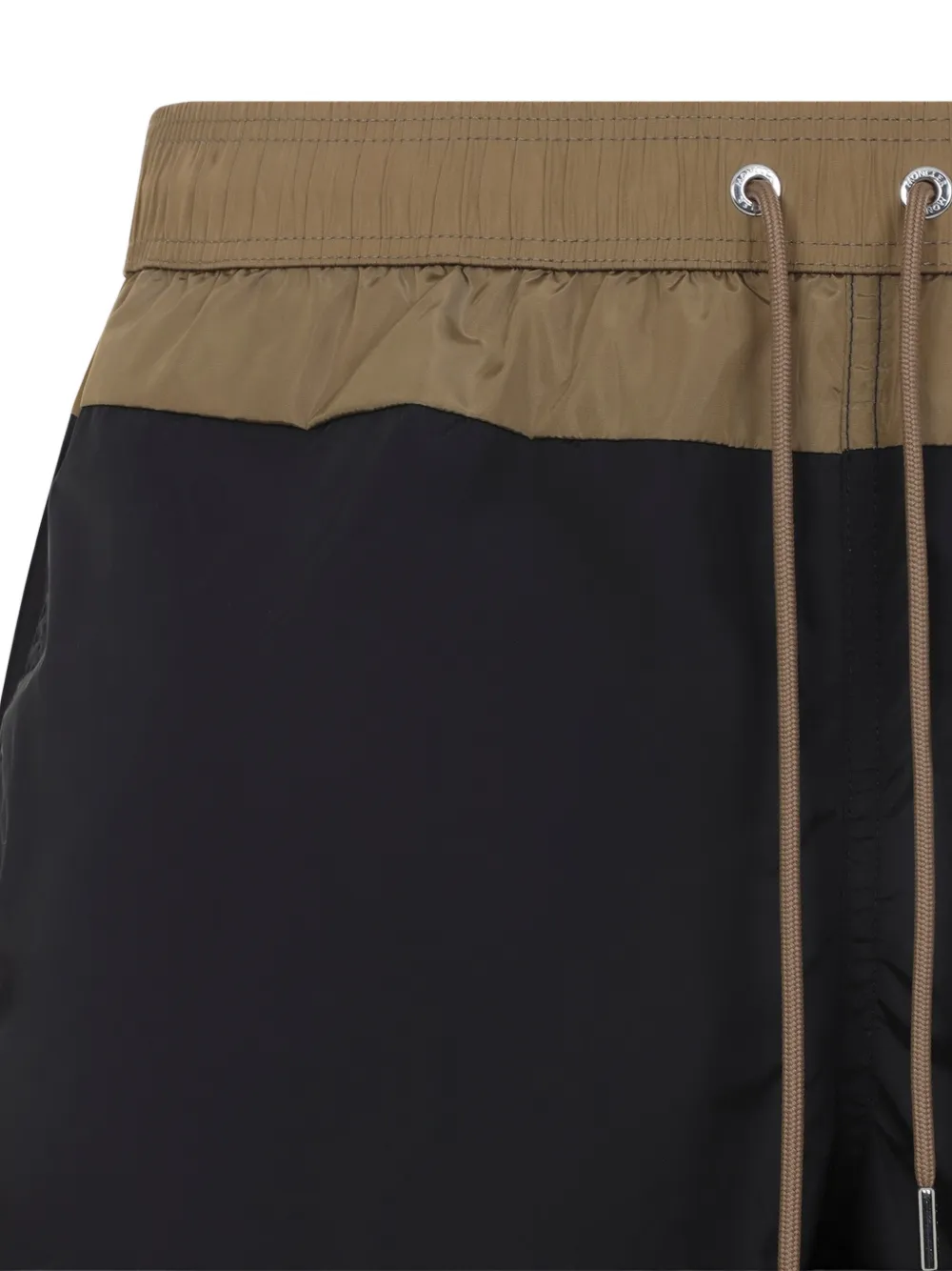 Moncler Tweekleurige zwembroek Zwart