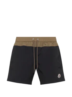 Moncler ジップポケット ワンピース水着 | ブラック | FARFETCH JP
