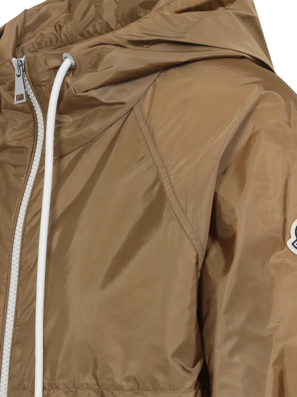 Moncler Coquelicot jack met capuchon Bruin