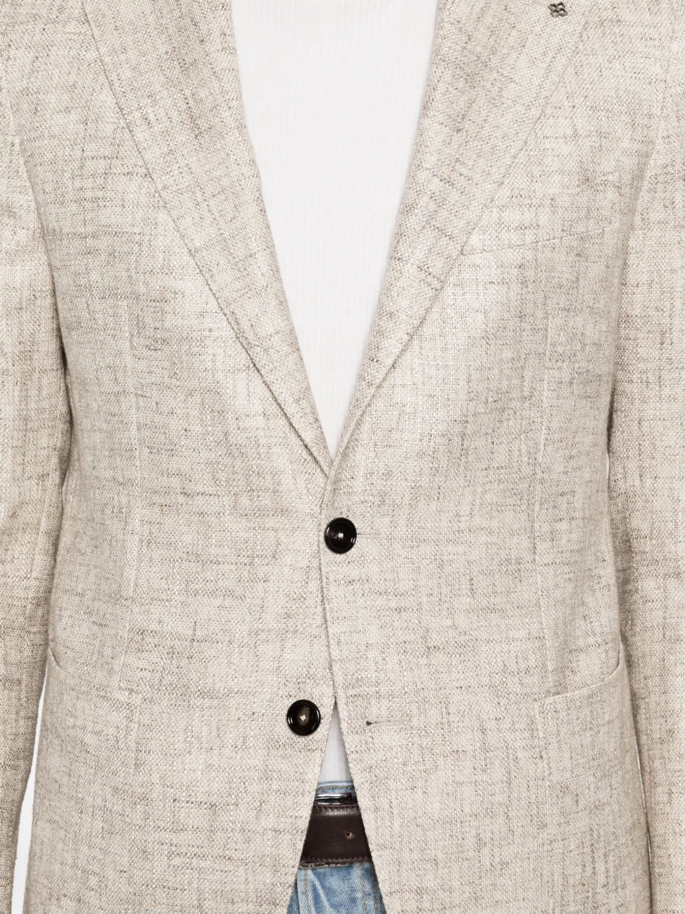 Tagliatore Blazer met enkele rij knopen Beige