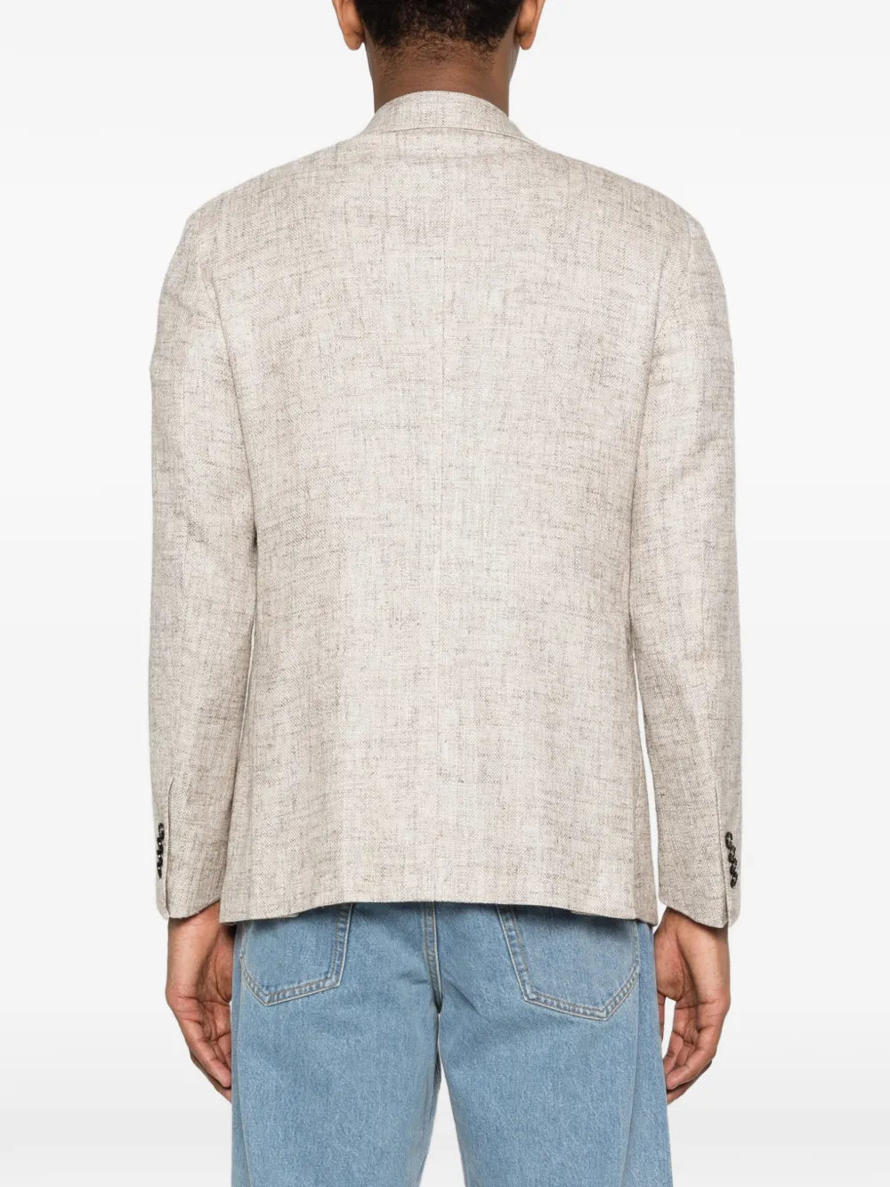 Tagliatore Blazer met enkele rij knopen Beige