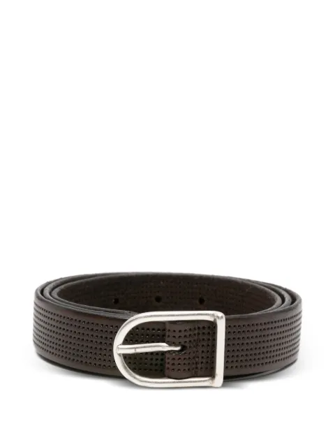 Dell'oglio perforated leather belt