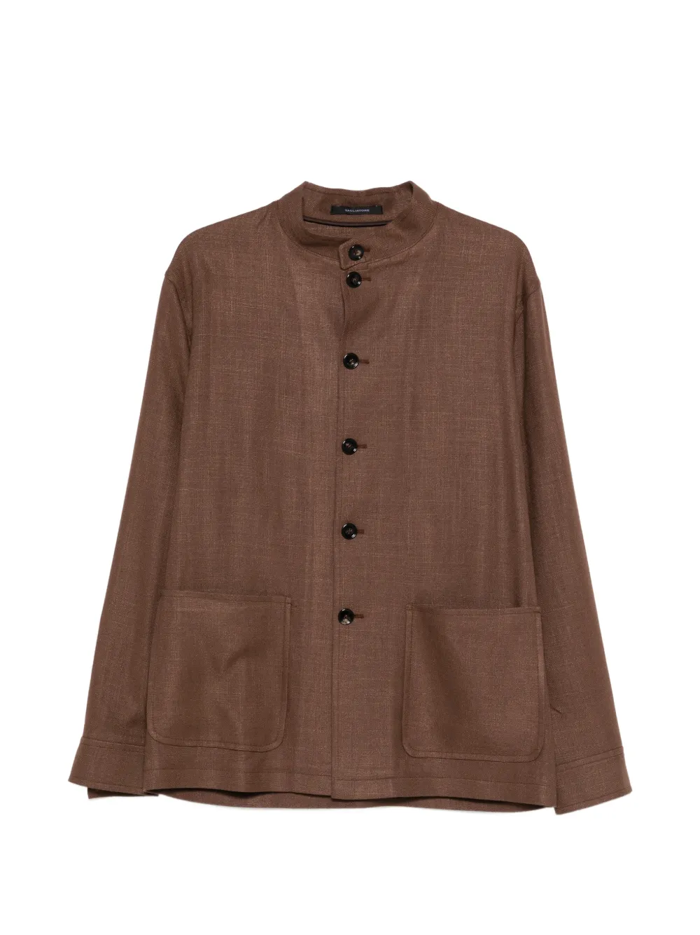 Tagliatore button patch pocket jacket - Marrone