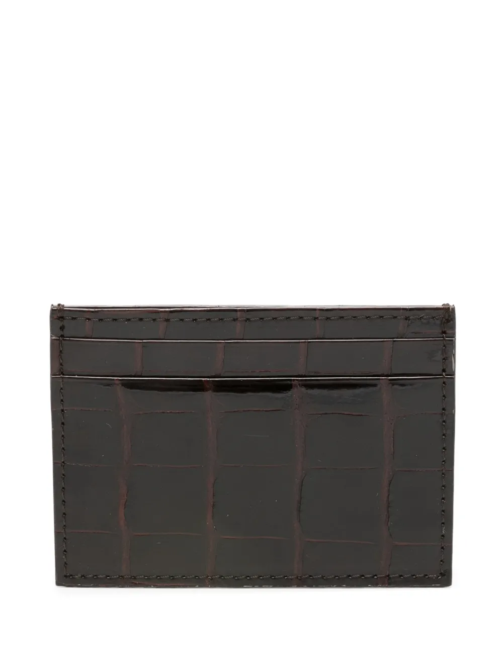 Dell'oglio Portacarte goffrato - Marrone