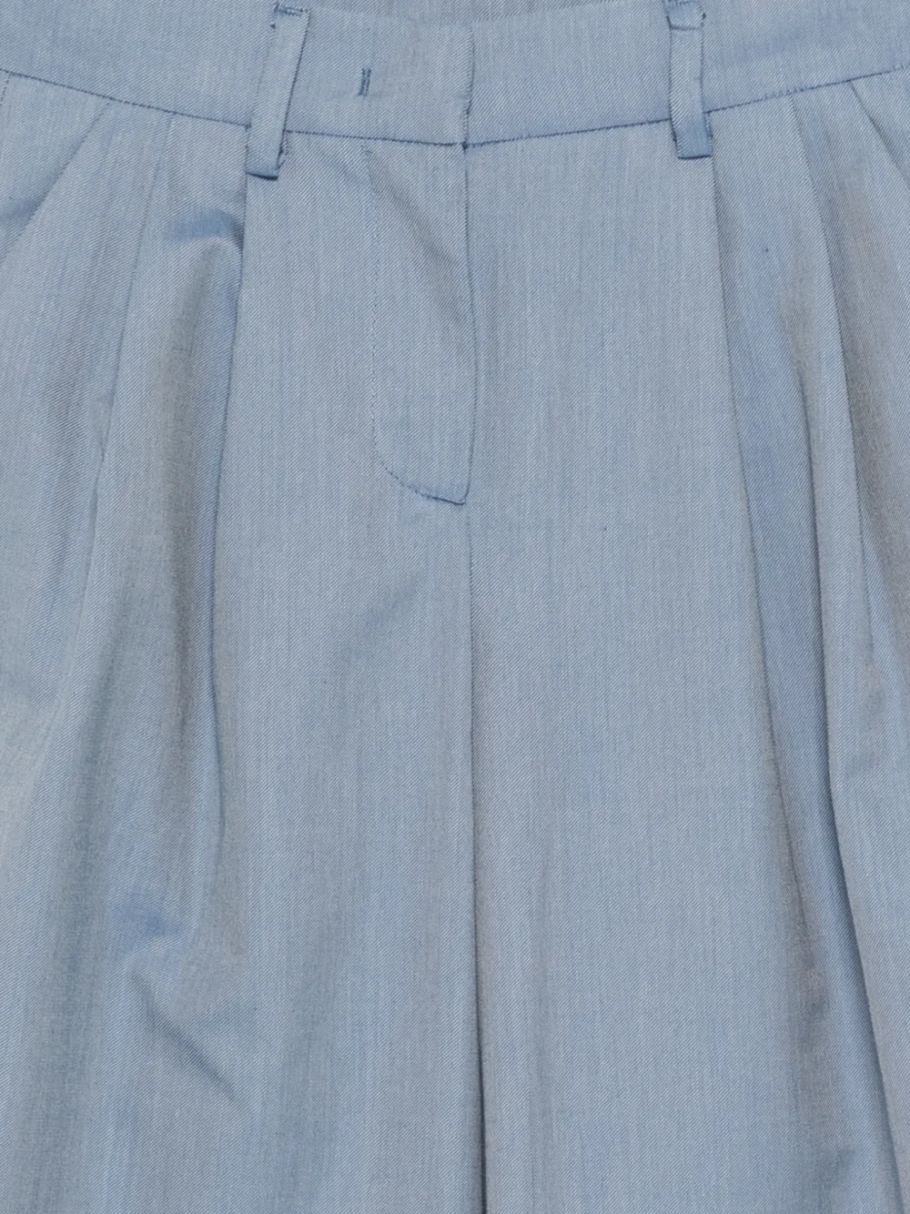  Simonetta Belt-loop Pleated Trousers - Blue 