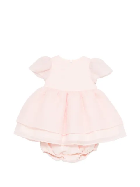 Simonetta round-neck layered dress