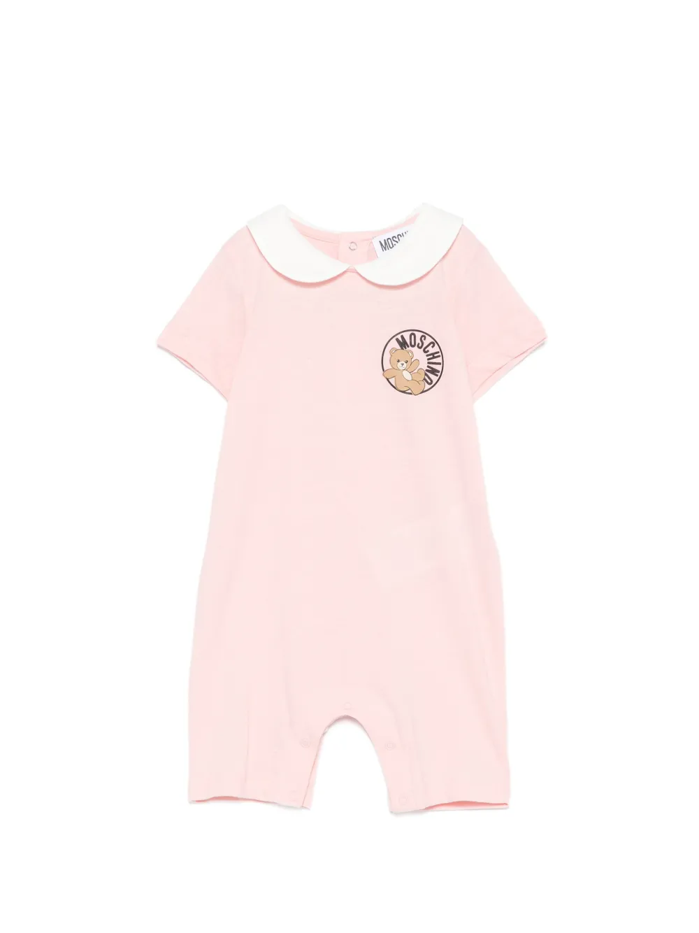 Moschino Kids graphic romper - Rosa