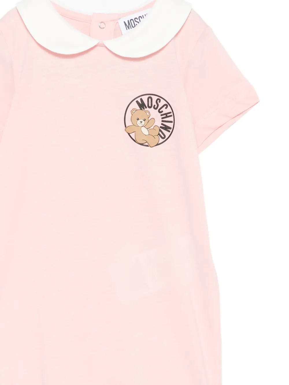 Moschino Kids Romper met grafische print Roze