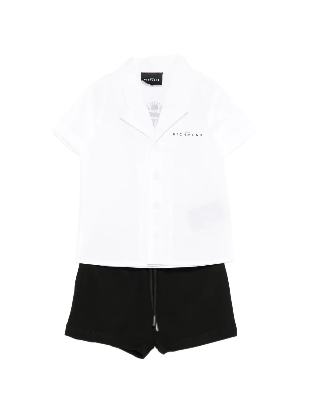 John Richmond Junior drawstring babywear set - Nero
