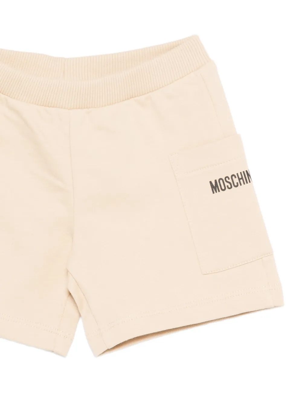 Moschino Kids Romperset met teddybeer en logo Beige