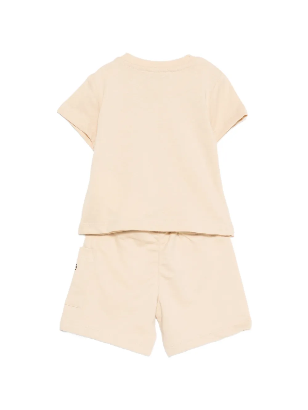 Moschino Kids Romperset met teddybeer en logo Beige