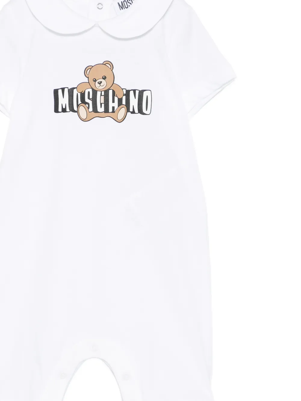 Moschino Kids Romper met print Wit