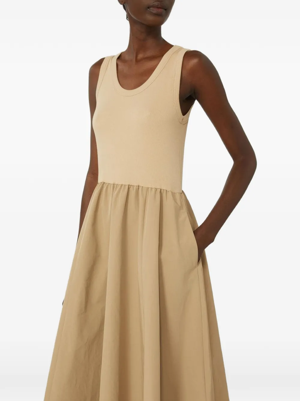 Weekend Max Mara A-line Midi Dress Set In Neutral